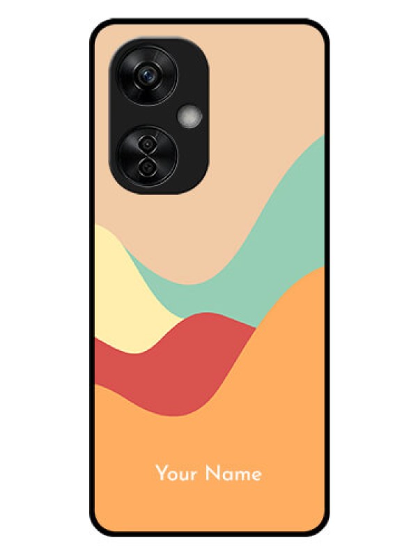 Custom OnePlus Nord CE 3 Lite 5G Personalized Glass Phone Case - Ocean Waves Multi-colour Design