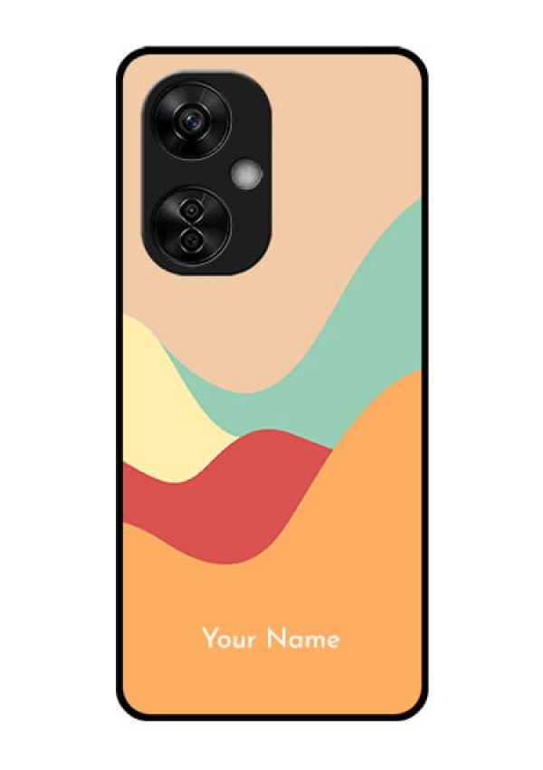 OnePlus Nord CE 3 Lite 5G Personalized Glass Phone Case - Ocean Waves Multi-colour Design