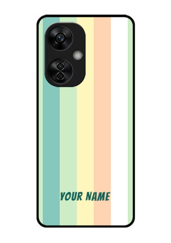 OnePlus Nord CE 3 Lite 5G Photo Printing on Glass Case - Multi-colour Stripes Design