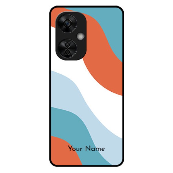 OnePlus Nord CE 3 Lite 5G Custom Glass Mobile Case - coloured Waves Design