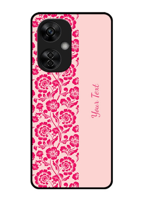 OnePlus Nord CE 3 Lite 5G Custom Glass Phone Case - Attractive Floral Pattern Design