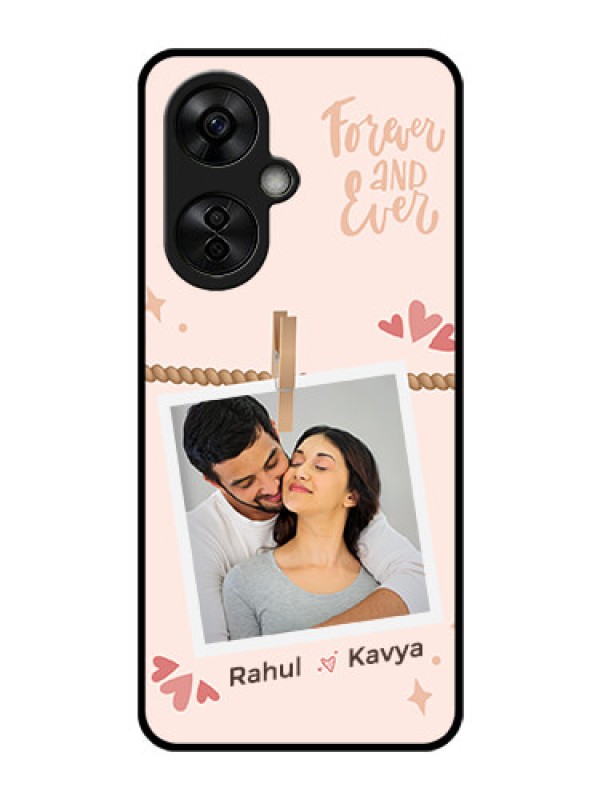 Custom OnePlus Nord CE 3 Lite 5G Custom Glass Phone Case - Forever and ever love Design