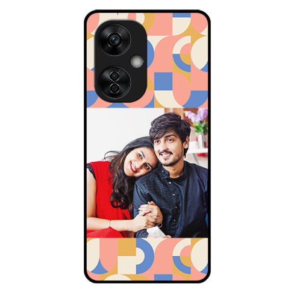 OnePlus Nord CE 3 Lite 5G Photo Printing on Glass Case - Semi-circle Maze Pattern Design OnePlus Nord CE 3 Lite 5G Photo Printing on Glass Case - Semi-circle Maze Pattern Design
