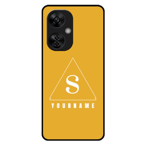 OnePlus Nord CE 3 Lite 5G Personalized Glass Phone Case - simple triangle Design OnePlus Nord CE 3 Lite 5G Personalized Glass Phone Case - simple triangle Design