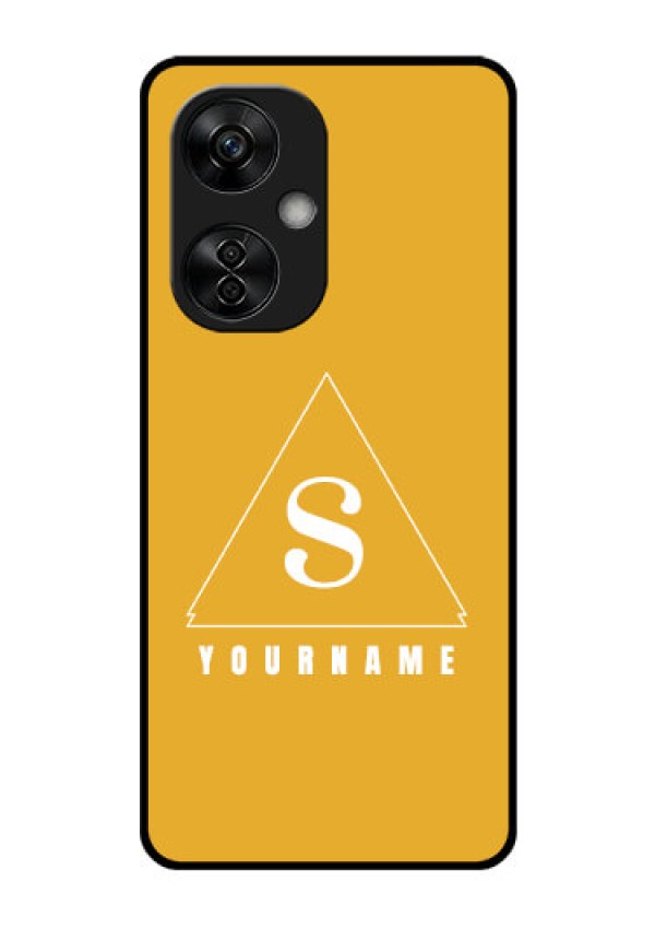 OnePlus Nord CE 3 Lite 5G Personalized Glass Phone Case - simple triangle Design