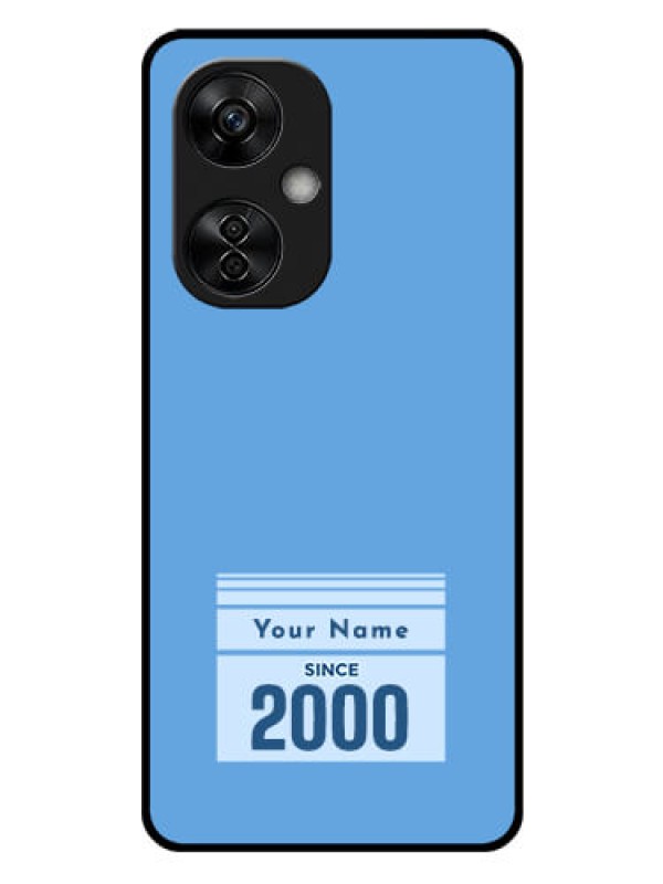 Custom OnePlus Nord CE 3 Lite 5G Custom Glass Mobile Case - Custom Year of birth Design