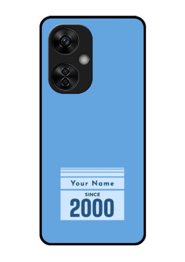 OnePlus Nord CE 3 Lite 5G Custom Glass Mobile Case - Custom Year of birth Design