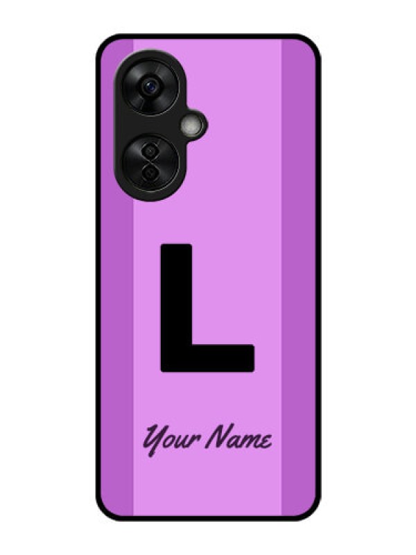 Custom OnePlus Nord CE 3 Lite 5G Custom Glass Phone Case - Tricolor custom text Design
