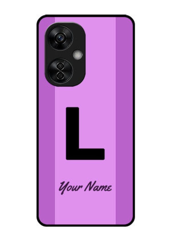 OnePlus Nord CE 3 Lite 5G Custom Glass Phone Case - Tricolor custom text Design
