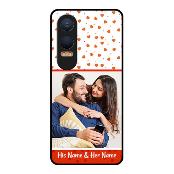 OnePlus Nord Ce 4 Lite 5G Custom Glass Phone CaseOrange Love Symbol Design OnePlus Nord Ce 4 Lite 5G Custom Glass Phone CaseOrange Love Symbol Design