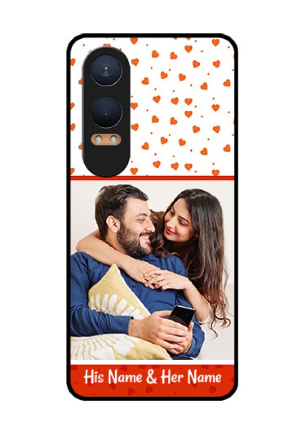 OnePlus Nord Ce 4 Lite 5G Custom Glass Phone CaseOrange Love Symbol Design