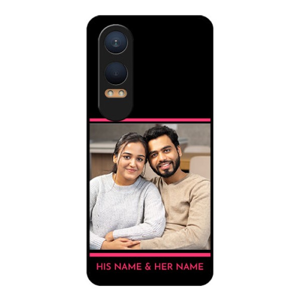 OnePlus Nord Ce 4 Lite 5G Custom Glass Phone CaseWith Add Text Design