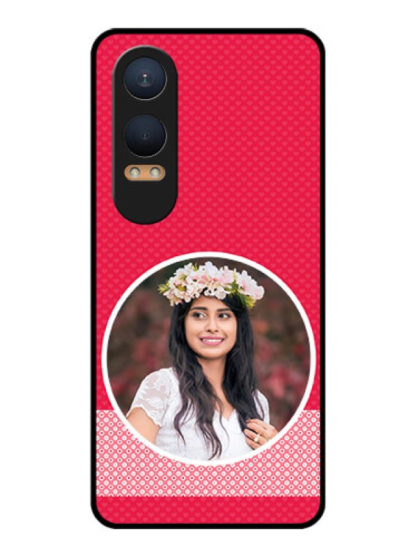 Custom OnePlus Nord Ce 4 Lite 5G Custom Glass Phone CasePink Color Pattern Design