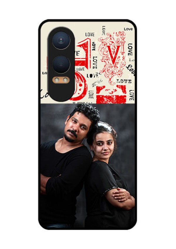 OnePlus Nord Ce 4 Lite 5G Custom Glass Phone CaseTrendy Love Design Case