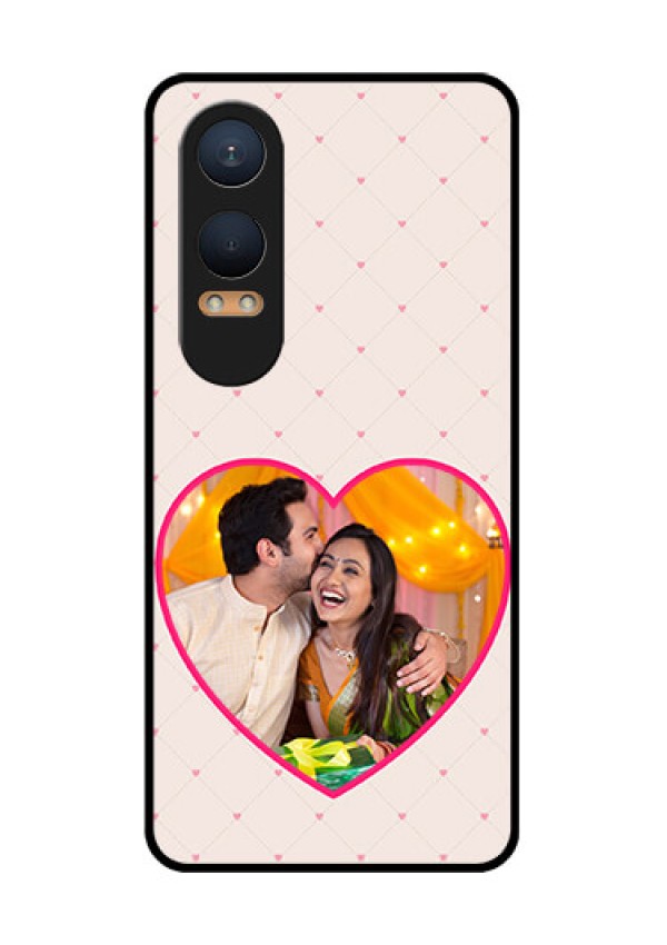 OnePlus Nord Ce 4 Lite 5G Custom Glass Phone CaseHeart Shape Design