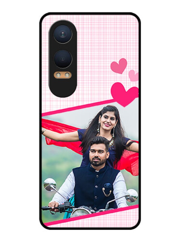 Custom OnePlus Nord Ce 4 Lite 5G Custom Glass Phone CaseLove Shape Heart Design