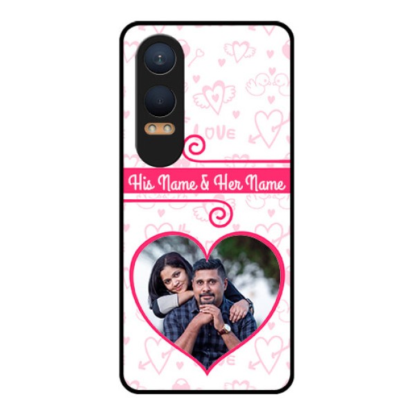 OnePlus Nord Ce 4 Lite 5G Custom Glass Phone CaseHeart Shape Love Design