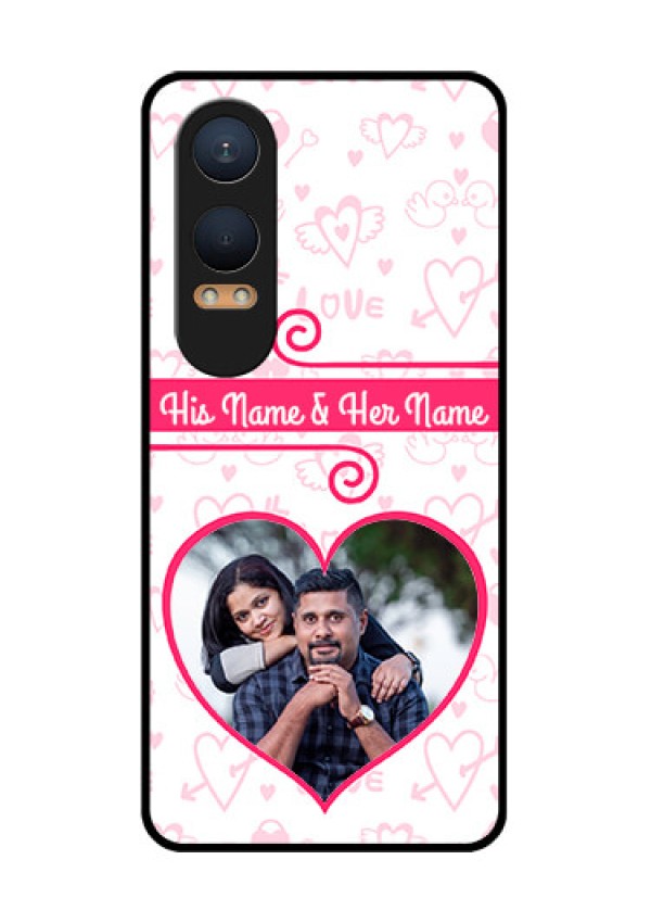 OnePlus Nord Ce 4 Lite 5G Custom Glass Phone CaseHeart Shape Love Design