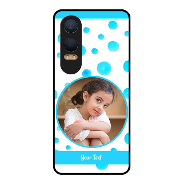 OnePlus Nord Ce 4 Lite 5G Custom Glass Phone CaseBlue Bubbles Pattern Design