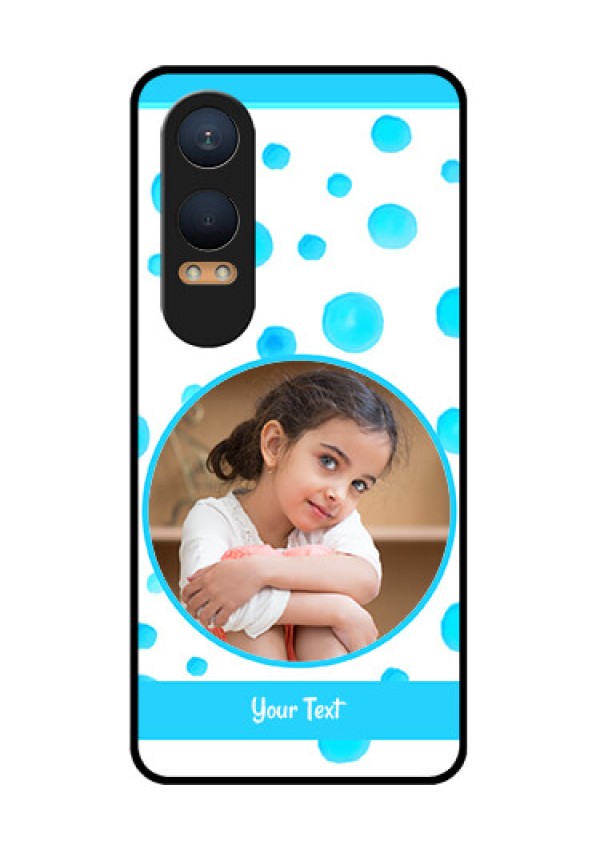 OnePlus Nord Ce 4 Lite 5G Custom Glass Phone CaseBlue Bubbles Pattern Design
