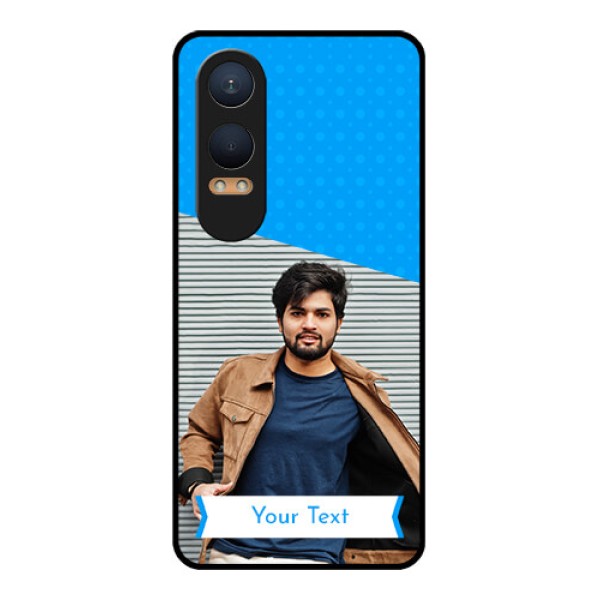 OnePlus Nord Ce 4 Lite 5G Custom Glass Phone CaseSimple Blue Color Design