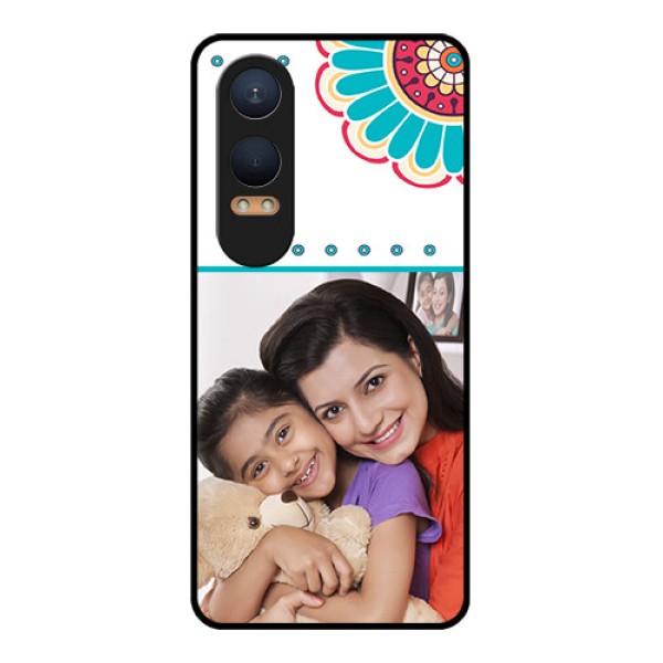 OnePlus Nord Ce 4 Lite 5G Custom Glass Phone CaseFlower Design