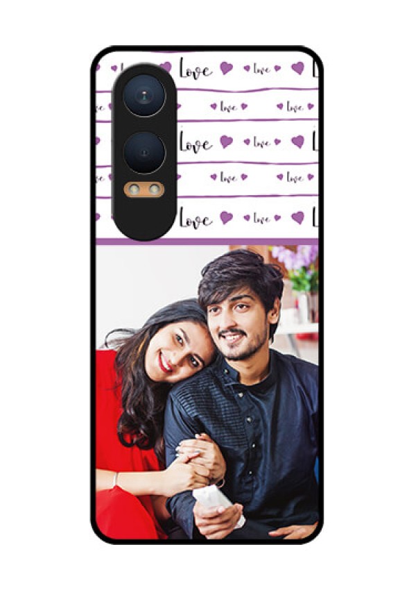 OnePlus Nord Ce 4 Lite 5G Custom Glass Phone CaseCouples Heart Design