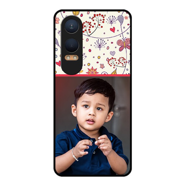 OnePlus Nord Ce 4 Lite 5G Custom Glass Phone CasePremium Floral Design