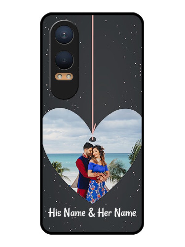 Custom OnePlus Nord Ce 4 Lite 5G Custom Glass Phone CaseHanging Heart Design