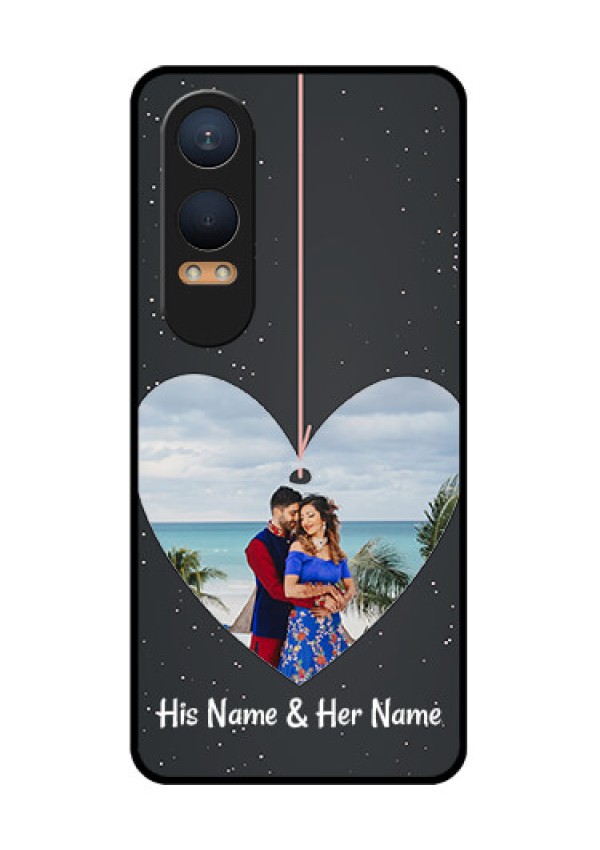 OnePlus Nord Ce 4 Lite 5G Custom Glass Phone CaseHanging Heart Design