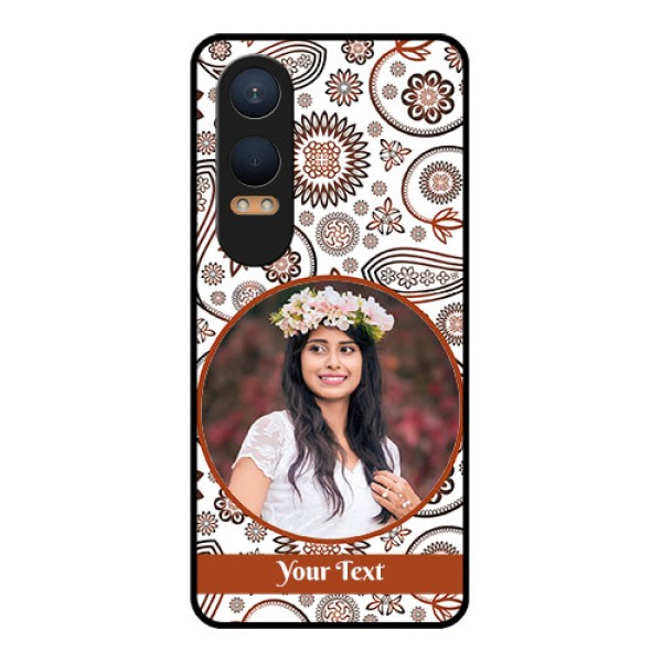 OnePlus Nord Ce 4 Lite 5G Custom Glass Phone CaseAbstract Flower Design