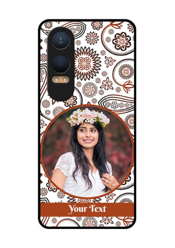 OnePlus Nord Ce 4 Lite 5G Custom Glass Phone CaseAbstract Flower Design