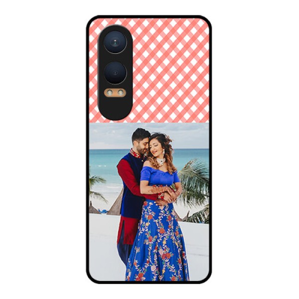 OnePlus Nord Ce 4 Lite 5G Custom Glass Phone CasePink Pattern Design
