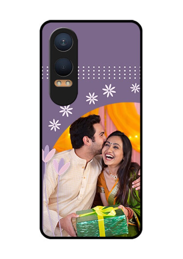 OnePlus Nord Ce 4 Lite 5G Custom Glass Phone CaseLavender Flowers Design