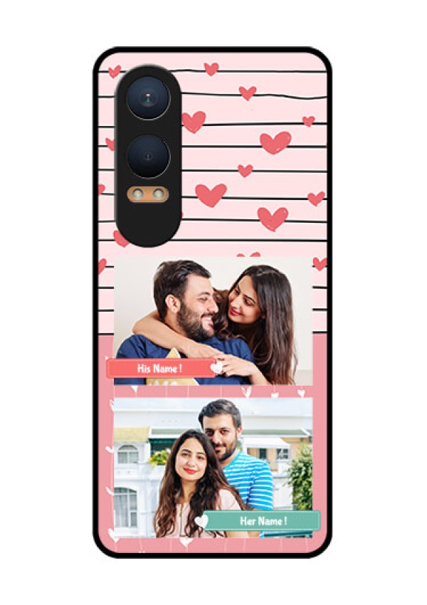 OnePlus Nord Ce 4 Lite 5G Custom Glass Phone CasePhoto With Heart Design