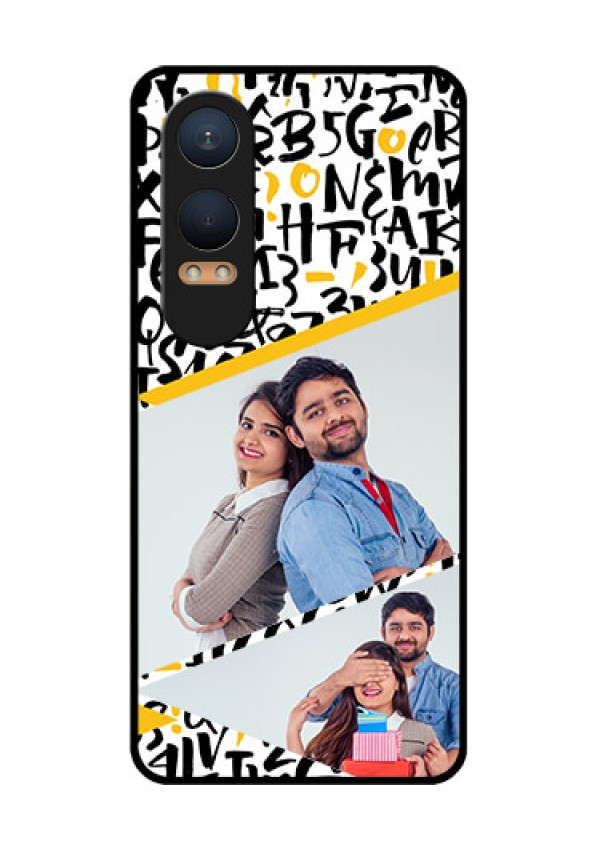 OnePlus Nord Ce 4 Lite 5G Custom Glass Phone CaseLetters Pattern Design