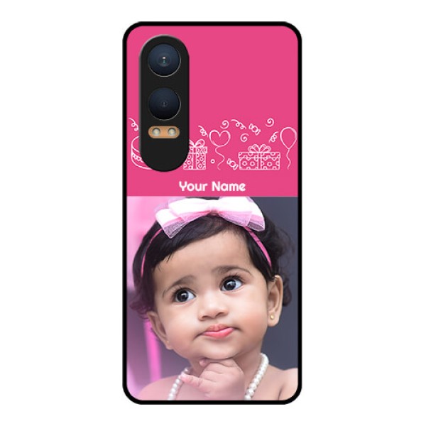 OnePlus Nord Ce 4 Lite 5G Custom Glass Phone CaseWith Birthday Line Art Design