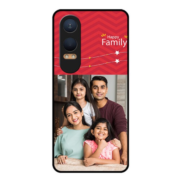 OnePlus Nord Ce 4 Lite 5G Custom Glass Phone CaseHappy Family Design