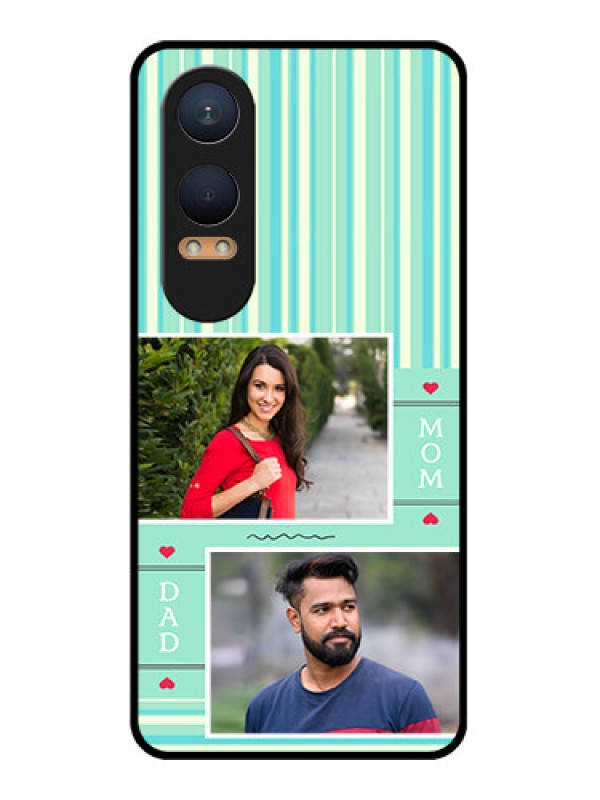 Custom OnePlus Nord Ce 4 Lite 5G Custom Glass Phone CaseMom and Dad Pic Design