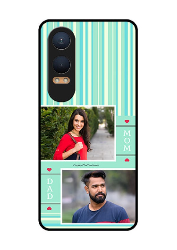 OnePlus Nord Ce 4 Lite 5G Custom Glass Phone CaseMom and Dad Pic Design