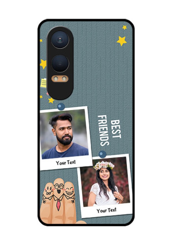 OnePlus Nord Ce 4 Lite 5G Custom Glass Phone CaseSticky Frames And Friendship Design