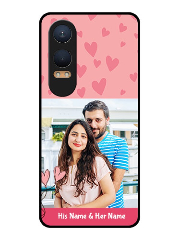 Custom OnePlus Nord Ce 4 Lite 5G Custom Glass Phone CaseLove Design Peach Color