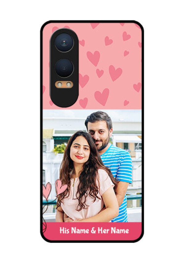 OnePlus Nord Ce 4 Lite 5G Custom Glass Phone CaseLove Design Peach Color