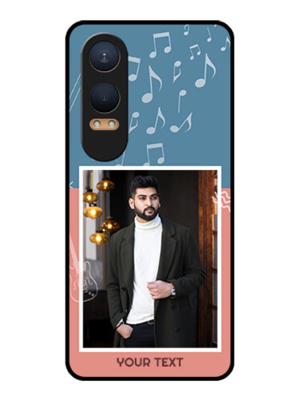 Custom OnePlus Nord Ce 4 Lite 5G Custom Glass Phone CaseWith Color Musical Note Design