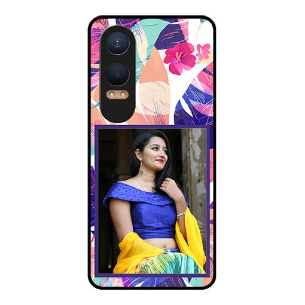 OnePlus Nord Ce 4 Lite 5G Custom Glass Phone CaseAbstract Floral Design