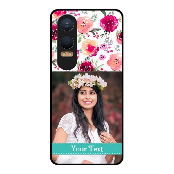 OnePlus Nord Ce 4 Lite 5G Custom Glass Phone CaseWater Colors Floral Design OnePlus Nord Ce 4 Lite 5G Custom Glass Phone CaseWater Colors Floral Design