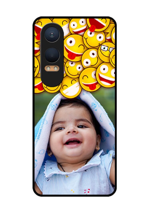 OnePlus Nord Ce 4 Lite 5G Custom Glass Phone CaseWith Smiley Emoji Design
