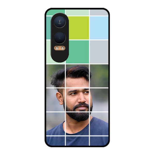 OnePlus Nord Ce 4 Lite 5G Custom Glass Phone CaseWith White Box Pattern OnePlus Nord Ce 4 Lite 5G Custom Glass Phone CaseWith White Box Pattern