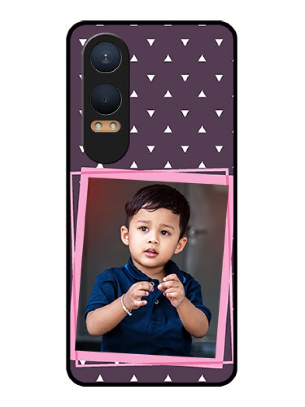 Custom OnePlus Nord Ce 4 Lite 5G Custom Glass Phone CaseTriangle Pattern Dotted Design