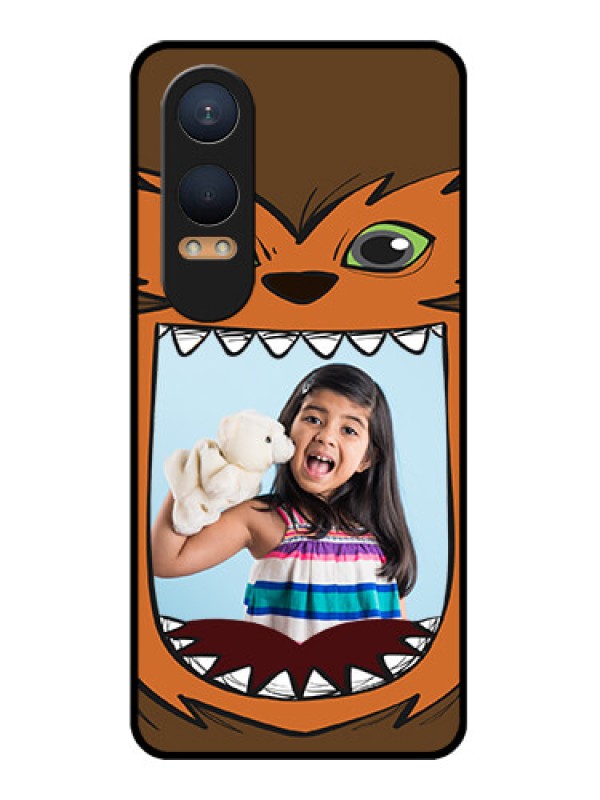 Custom OnePlus Nord Ce 4 Lite 5G Custom Glass Phone CaseOwl Monster Back Case Design